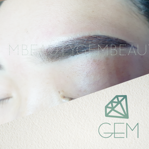 옴브레 눈썹 문신